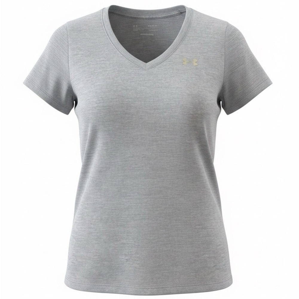 Under Armour Women's Light Blue V-Neck Short Sleeve Tee